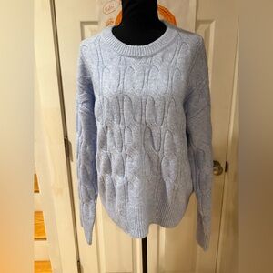 Jessica Simpson Light Blue Soft  Crewneck Sweater Size Large